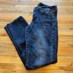 Liverpool‎ The Slim Boyfriend dark wash lowrise stretch denim jean size 2